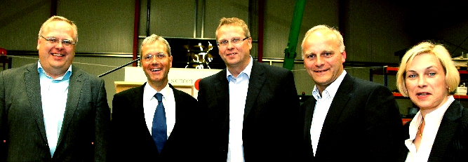 Minister Röttgen und die Geschäftsleitung von Energieanlagen Röring Vreden